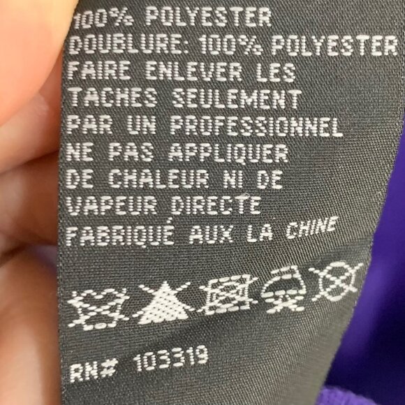 Blondie Nites Purple Chiffon Pleated Jeweled Strapless Cocktail Dress 3 Prom - Picture 12 of 12